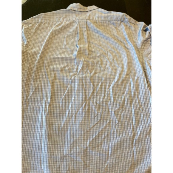 Ralph Lauren Blue Plaid Button Down Long Sleeve Shirt Menswear - Picture 10 of 10